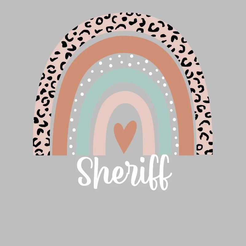 Sheriff Regenbogen Leopard Lustiger Sheriff Wertschätzung