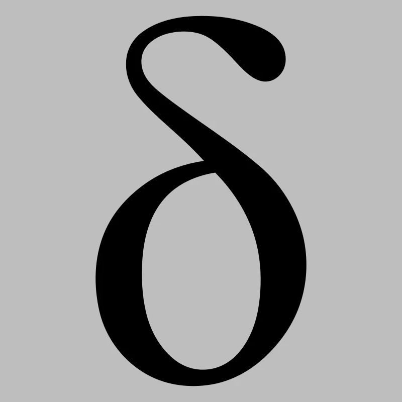 griechischen Buchstaben Delta