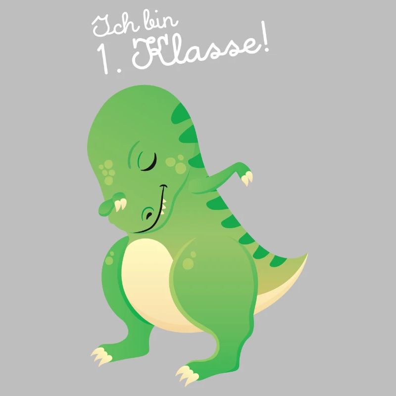 Ich Bin 1 Klasse Einschulung Dinosaurier