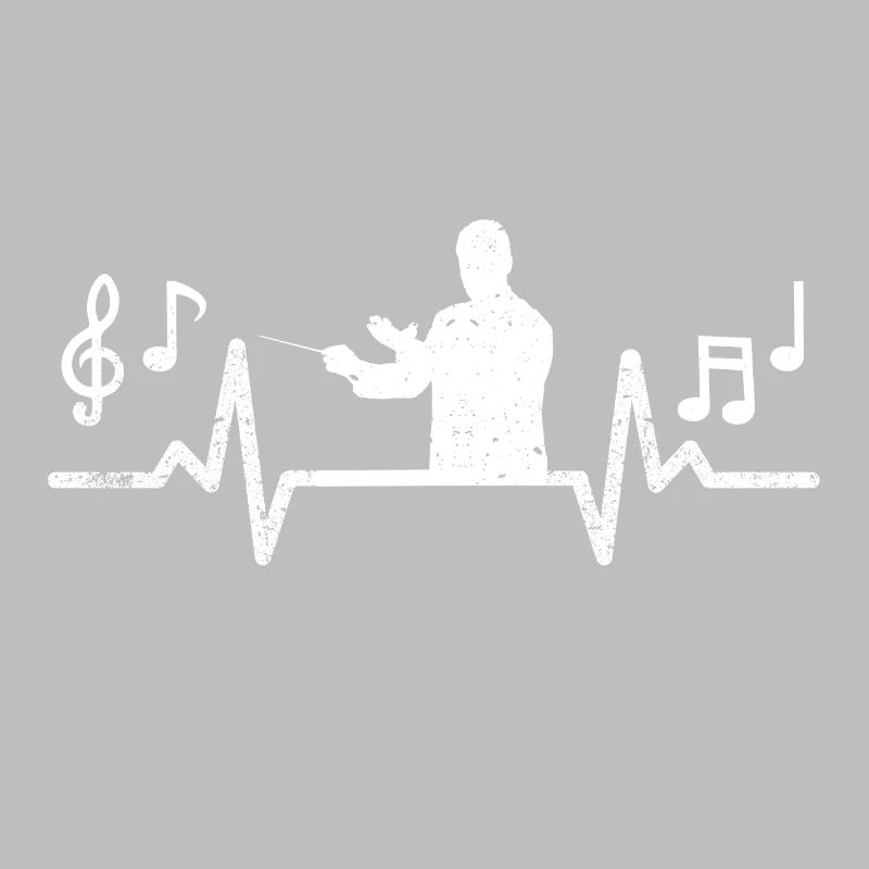 Dirigent Herzschlag Musiker Geschenkidee