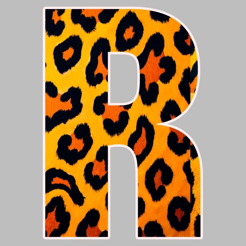 Leopard_Buchstabenmuster_ _R