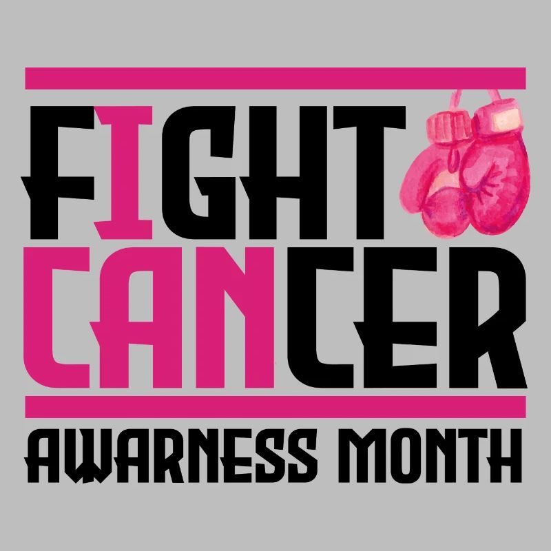 Krebs bekämpfen. Monat des Bewusstseins.