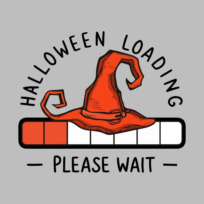 Hexenhut Spruch Halloween Loading Please Wait