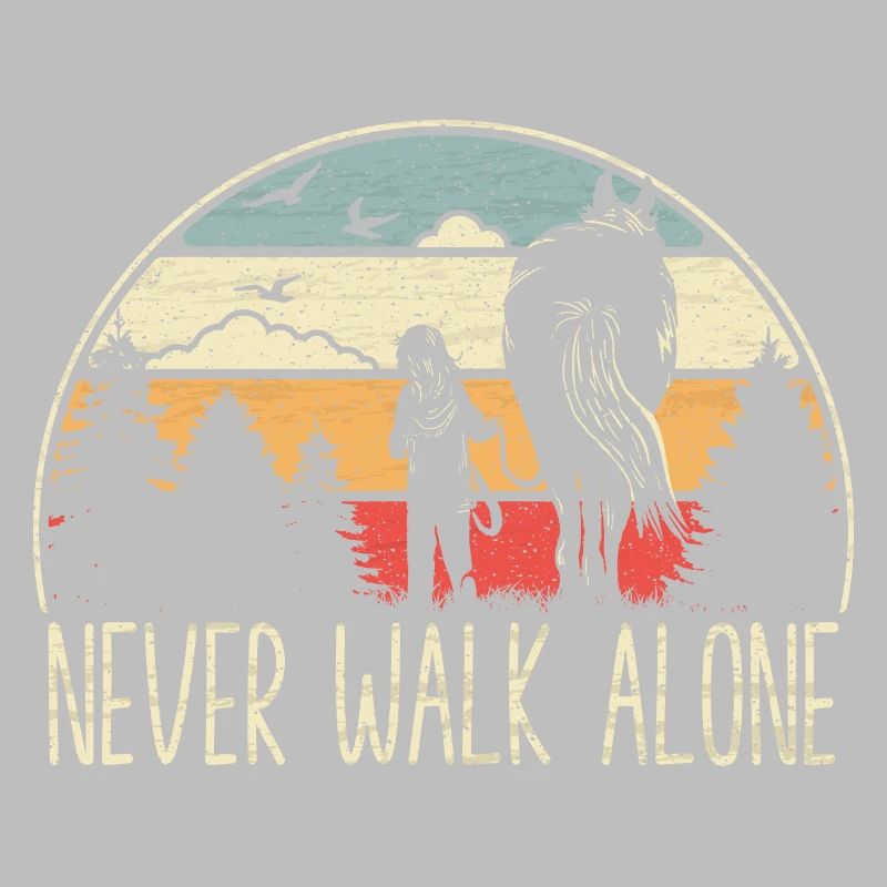Cheval - Never walk alone - fidèle compagnon