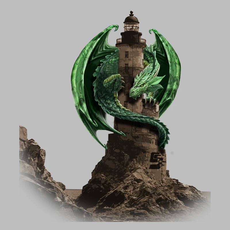 dragon lighthouse by customstyle