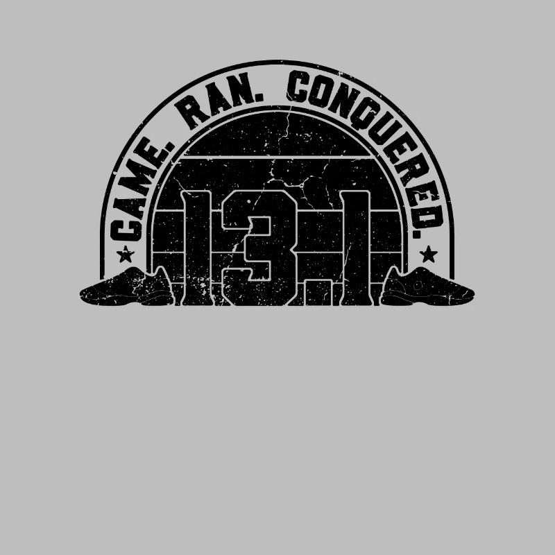 13.1 Came Run Conquered Retro Training Marathoner