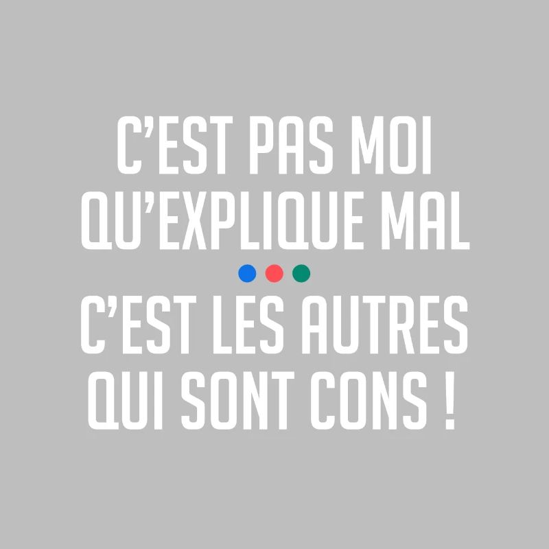 C'est pas moi qui explique mal autres sont cons !