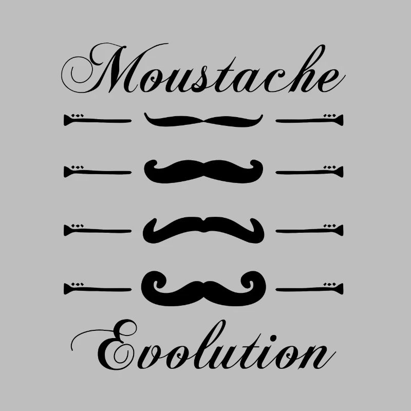 moustaches évolution, Idée cadeau d'élégance.