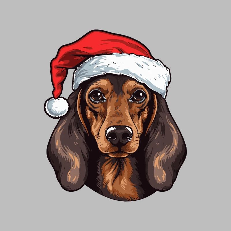 Teckel Chien Teckel de Noël