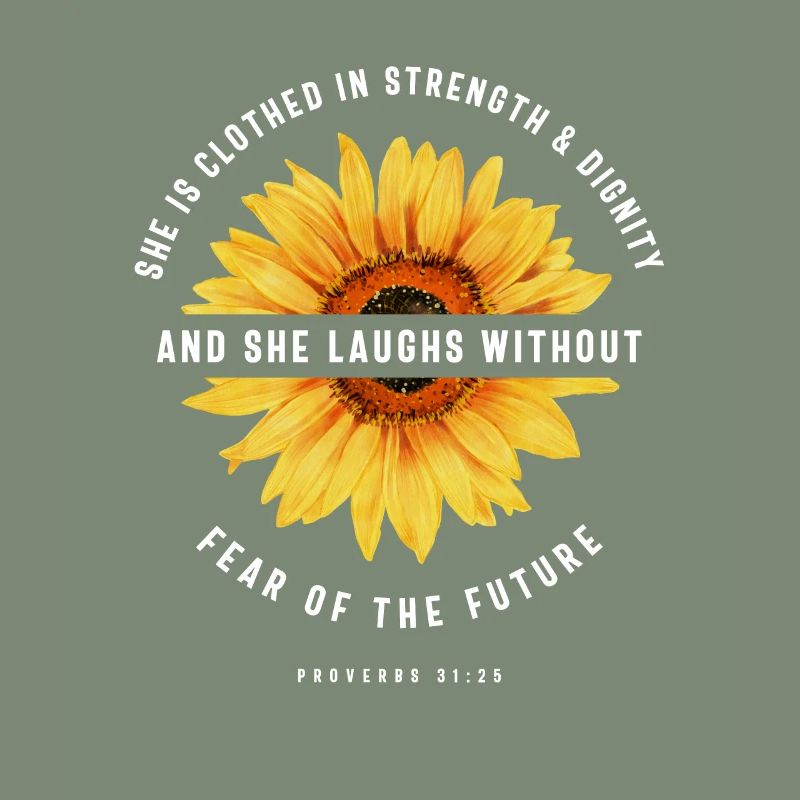 Bible Verse Scripture Religious Proverbs 31:25