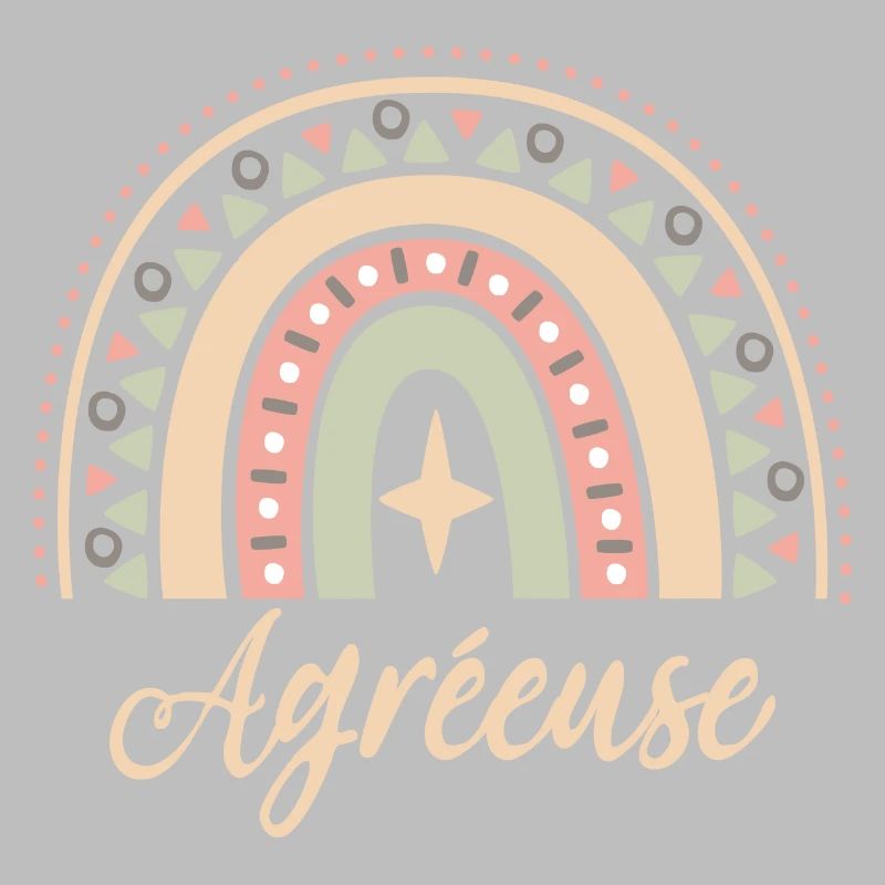 Cadeau Agréeuse. Boho Rainbow agréeuse.