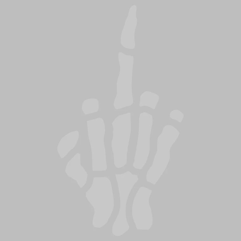 Comic Frech Mittelfinger Knochen