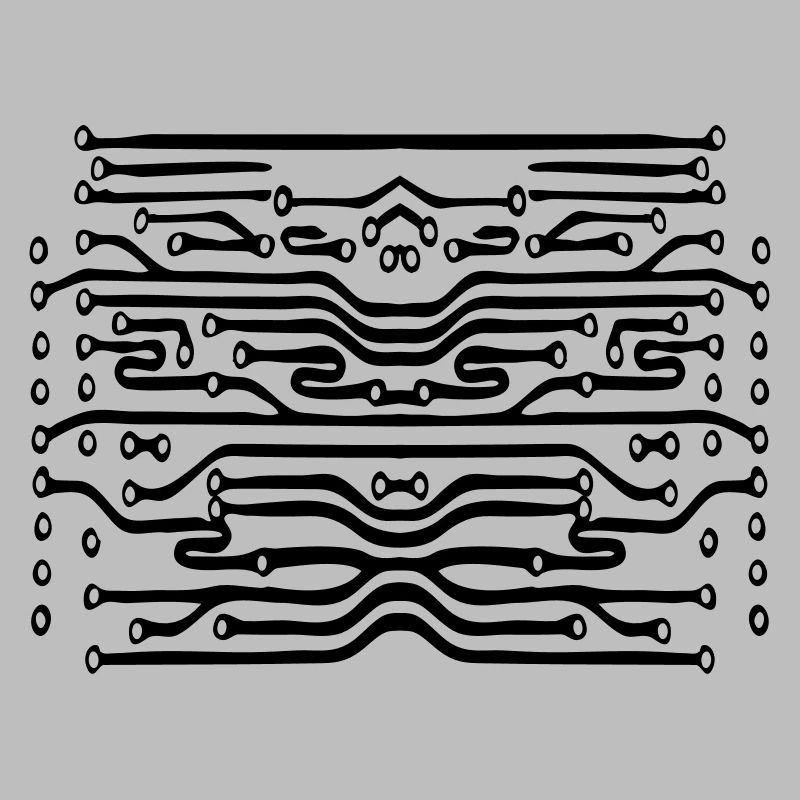 design lines microchip disk pattern cool lines