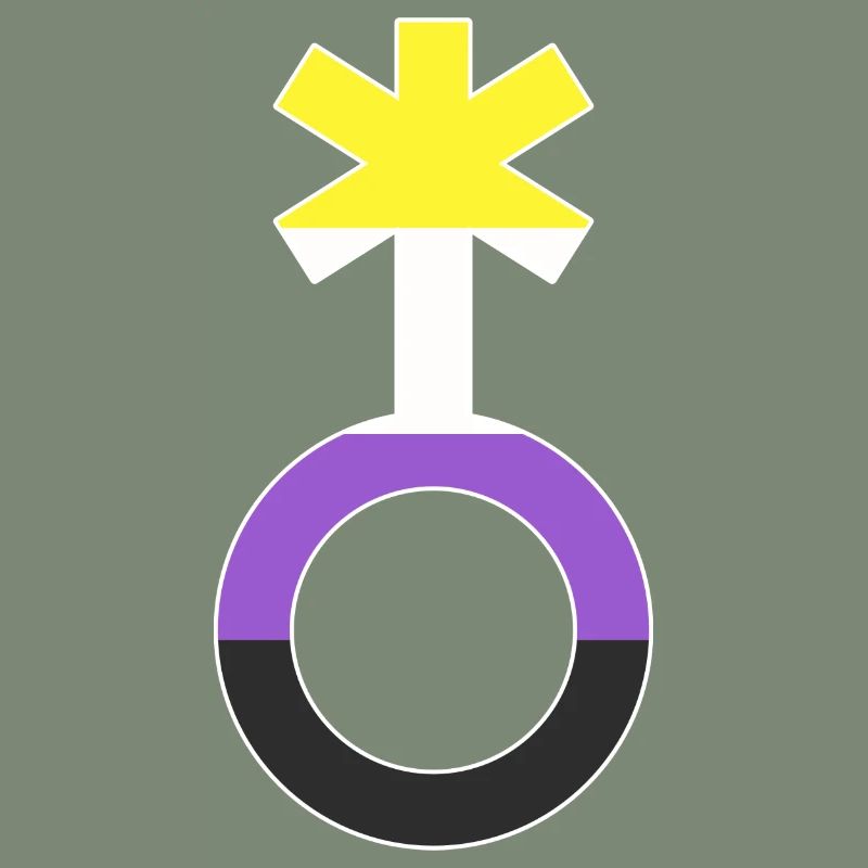 Nonbinary Gender Neutral Symbol Nonbinary