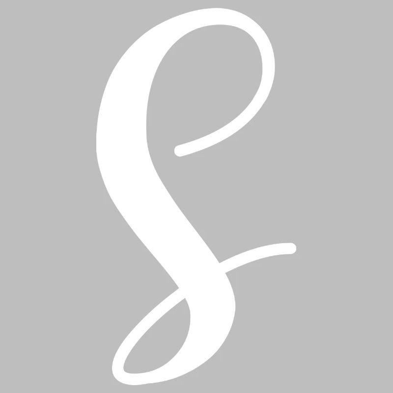 Calligraphy, initial S