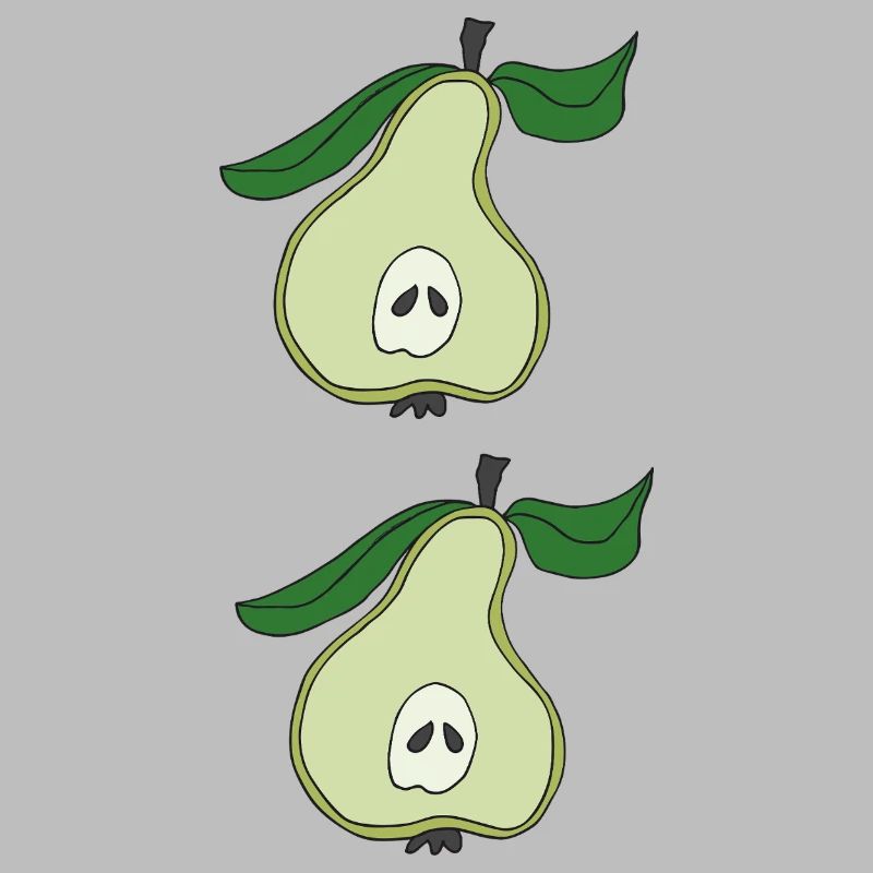 Pear half double