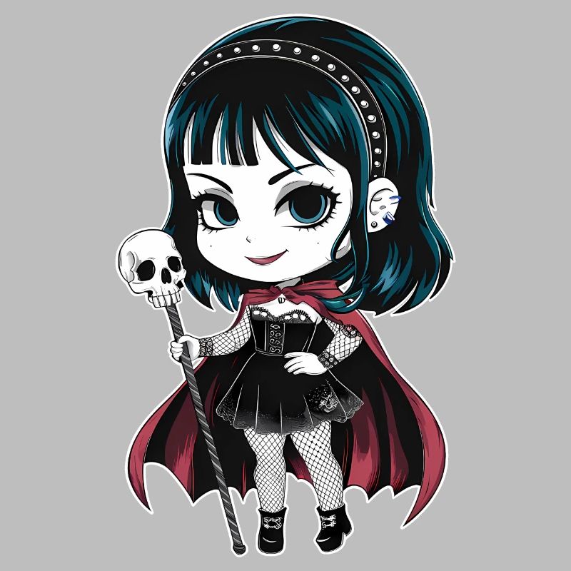 Chibi Gothic-Mädchen