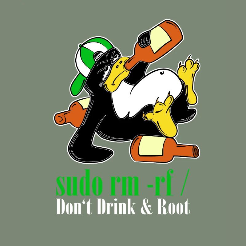 Linux Pinguin Sudo Admin Lustig Informatik PC Nerd