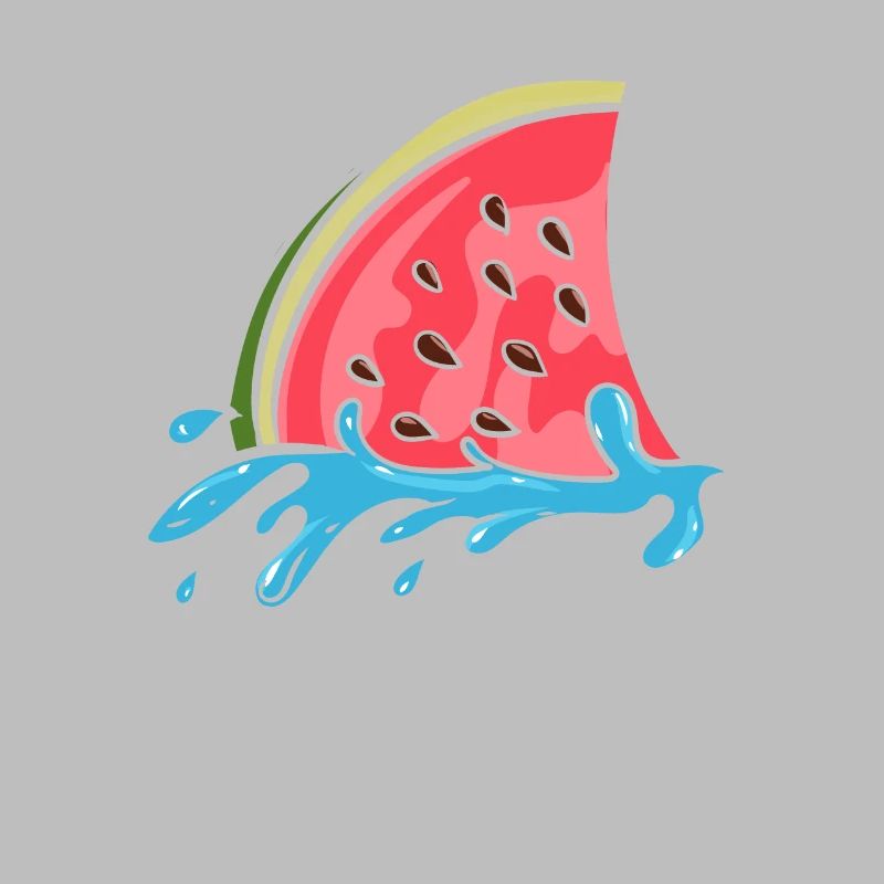 Aileron de requin comme pastèque