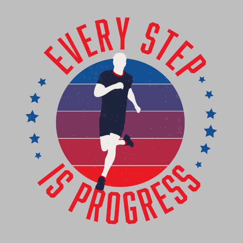 Coureur Chaque pas est un progrès