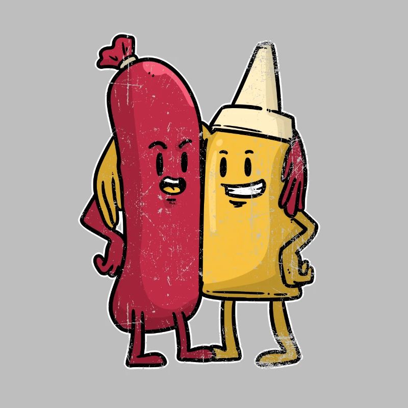 Currywurst Deutsche Gericht Wurst Fritten Geschenk
