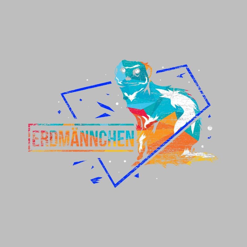 Erdmännchen Polygon Geschenk