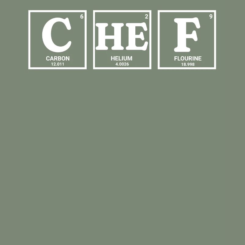 CHEF chemische Elemente design