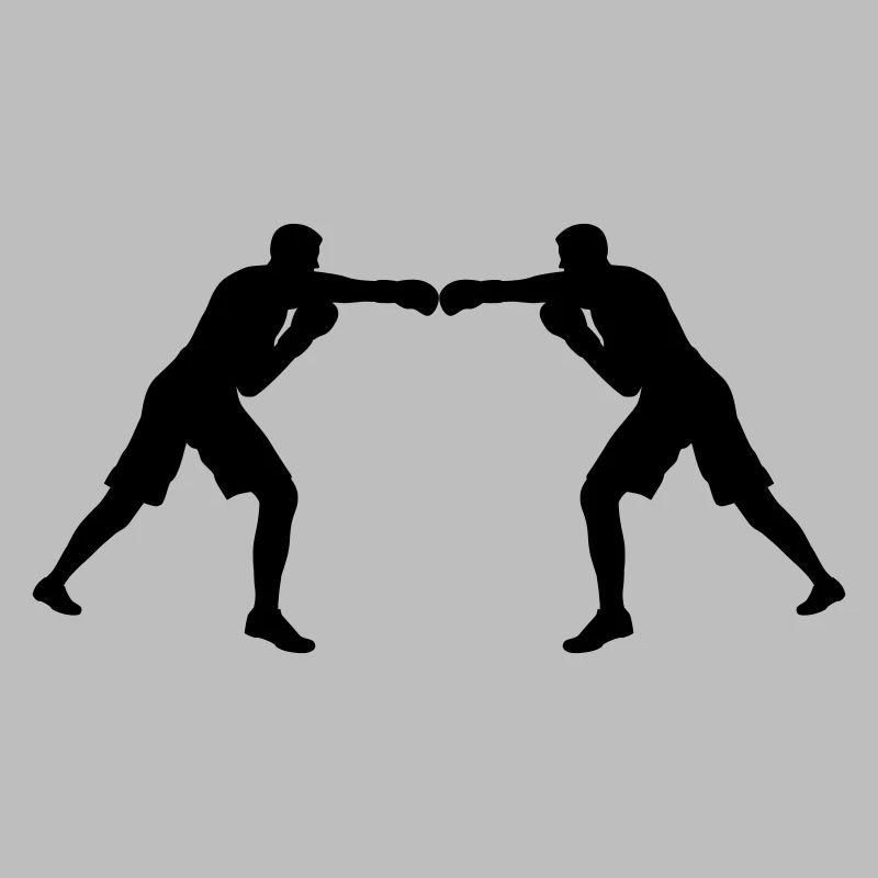 L’unité par les couleurs ! Deux figurines de boxe colorées dans le Gle