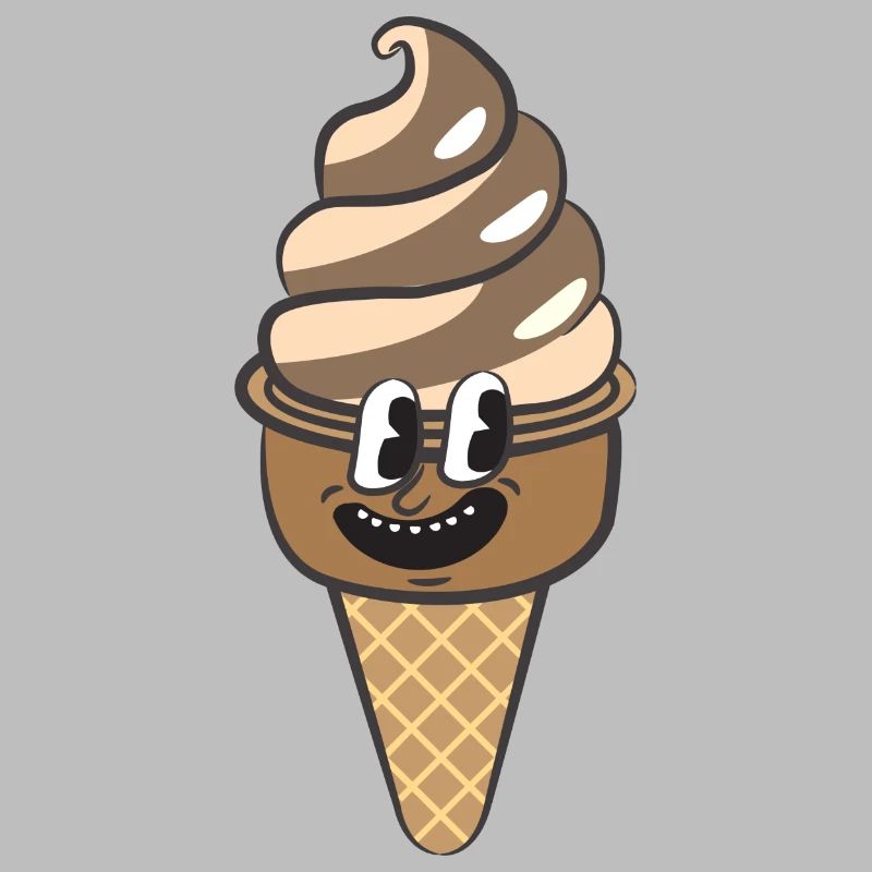 Retro Cartoon Eiscreme