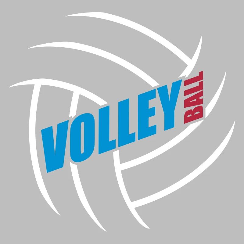 conception de logo de texte modèle de volleyball c