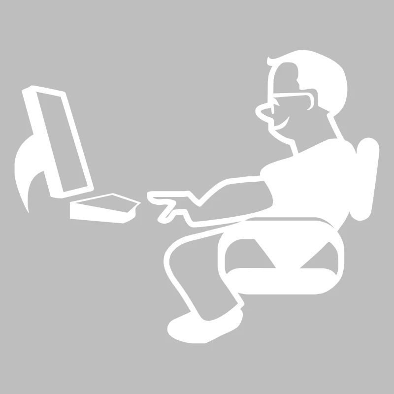 Nerd - Glücklicher Programmierer