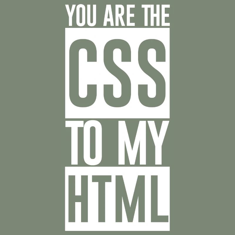 Vous êtes le CSS à mon HTML