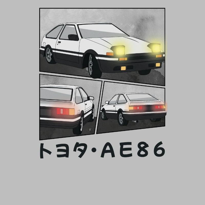 CAR COMIC / POP UP HEADLIGHTS HATCHBACK
