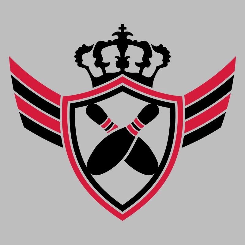 Bowling Pins Blazon Logo Design