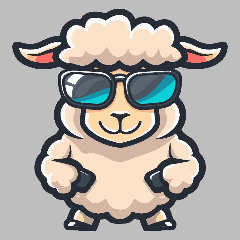 Bande dessinée cool de mouton