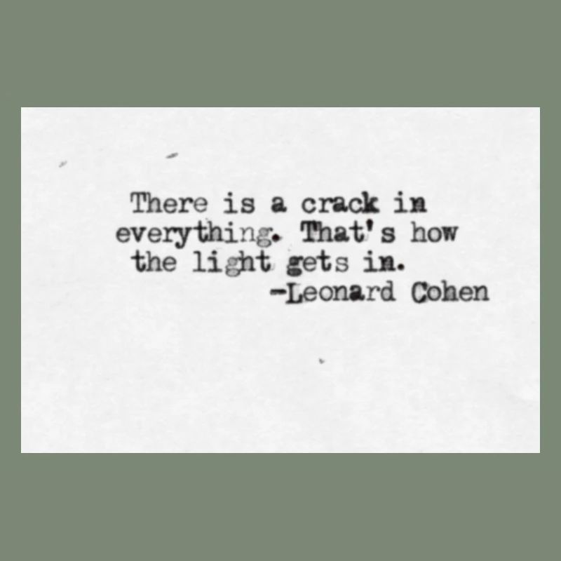 Quotedesign - Leonard Cohen