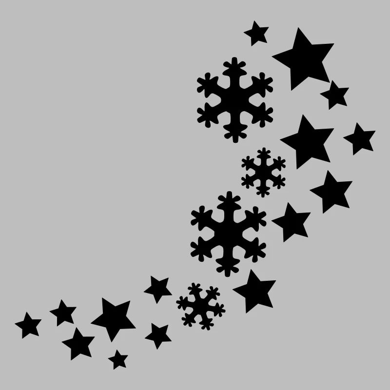 étoiles de flocons de neige modèle