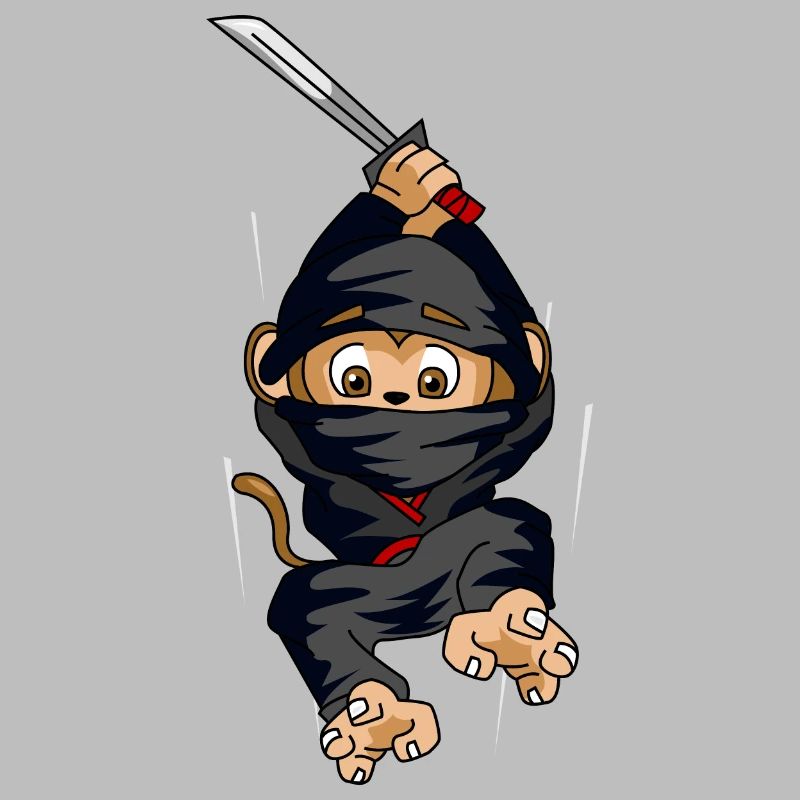 Ninja Monkey Jump Sword Gift
