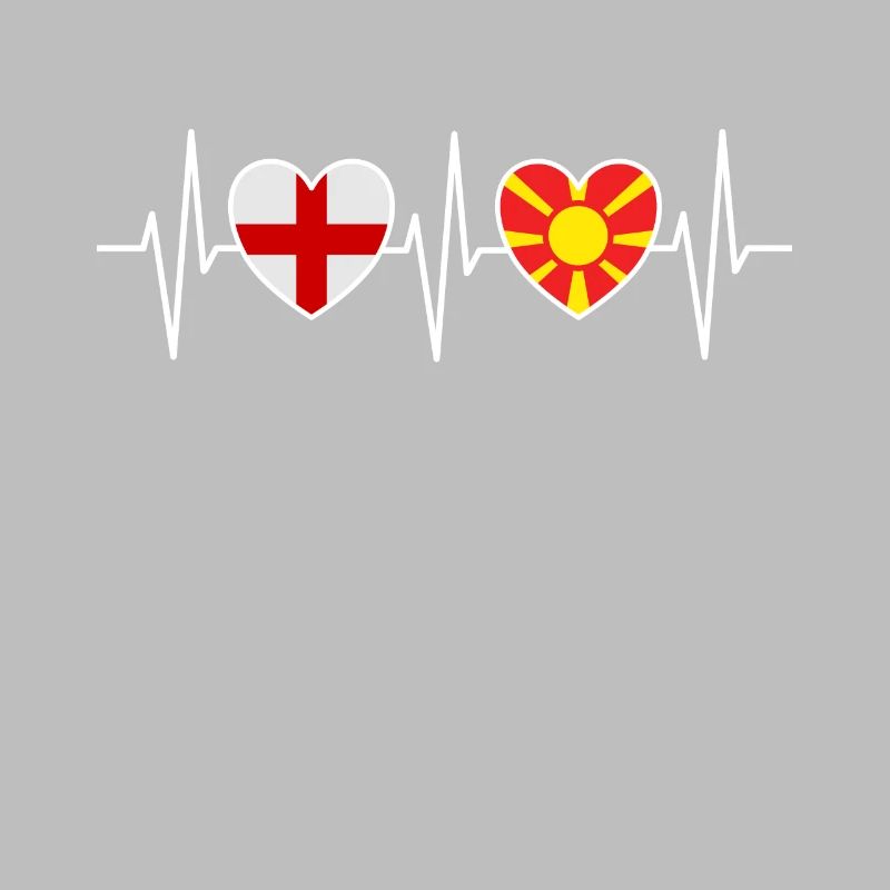 Drapeaux du drapeau macédonien de l’Angleterre et de la Macédoine