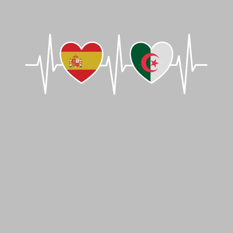 Espagne et Algérie Drapeau algérien Drapeaux