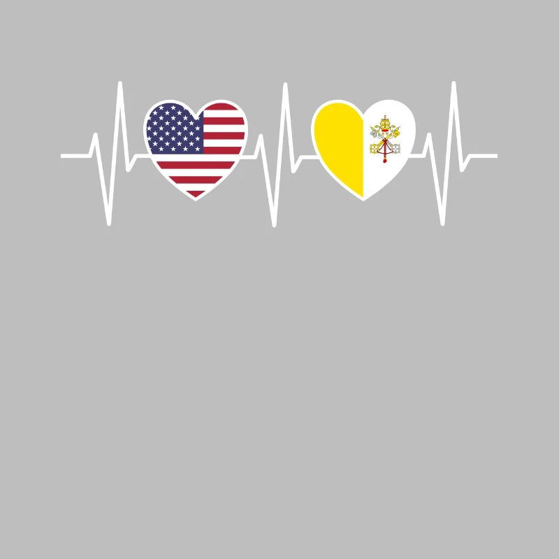 Drapeaux du drapeau du Vatican des États-Unis et de la Cité du Vatican