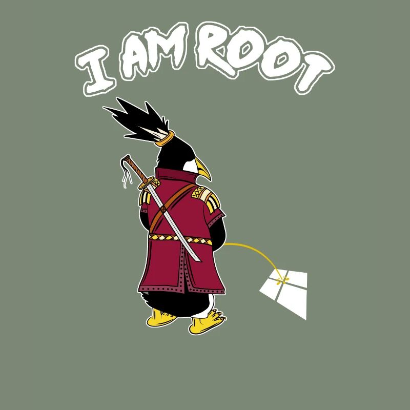 Linux Pinguin I Am Root Geeks Nerd Computer Ninja