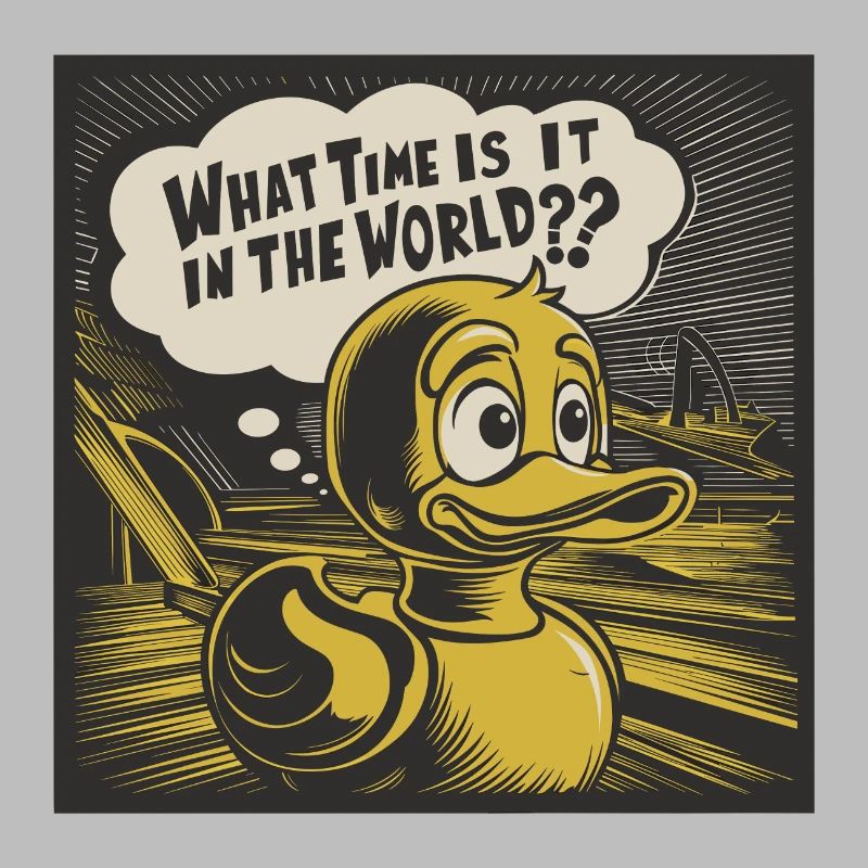 Déclaration réfléchie de canard de canard en plastique jaune