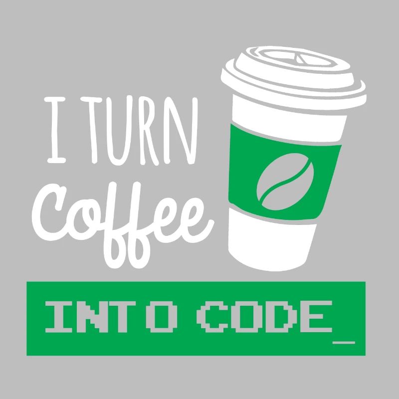 Ich drehe Kaffee in Code-Entwickler
