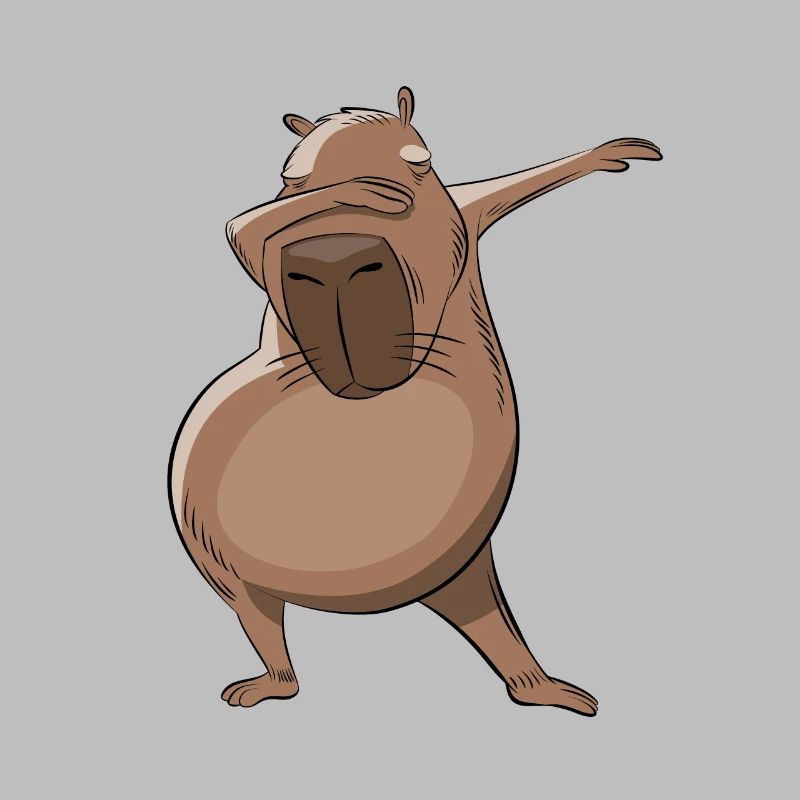 Don't worry be Capy - Capybara dabbing