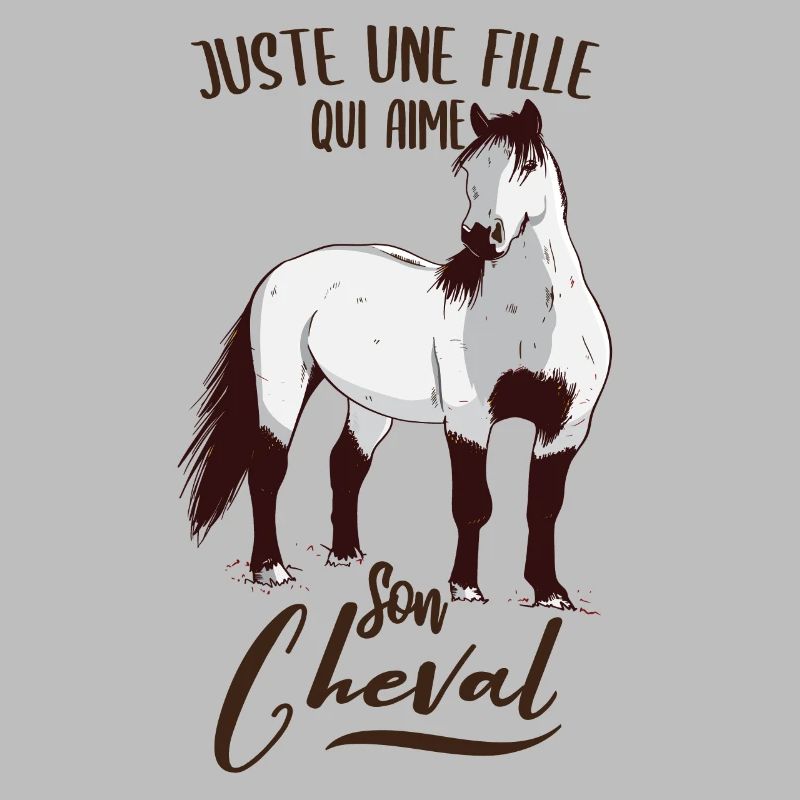 Nur ein Mädchen, das ihr Pferd liebt
