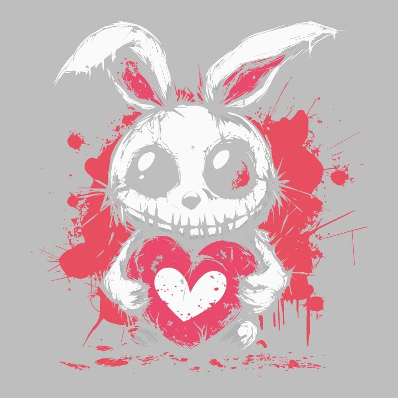 Mignon lapin effrayant