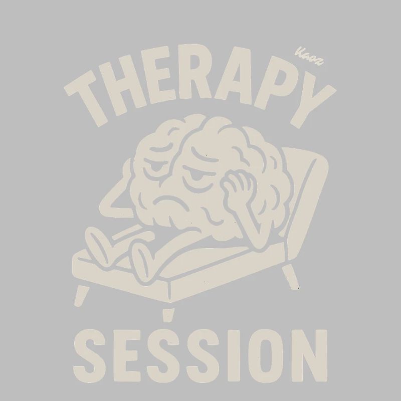 Brain with headache in therapy session