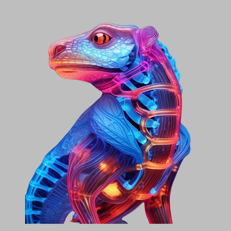 Neon Illuminated Dragon