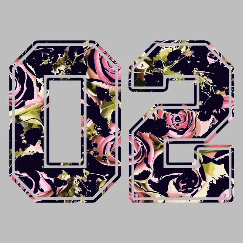 Number two 02 roses pattern